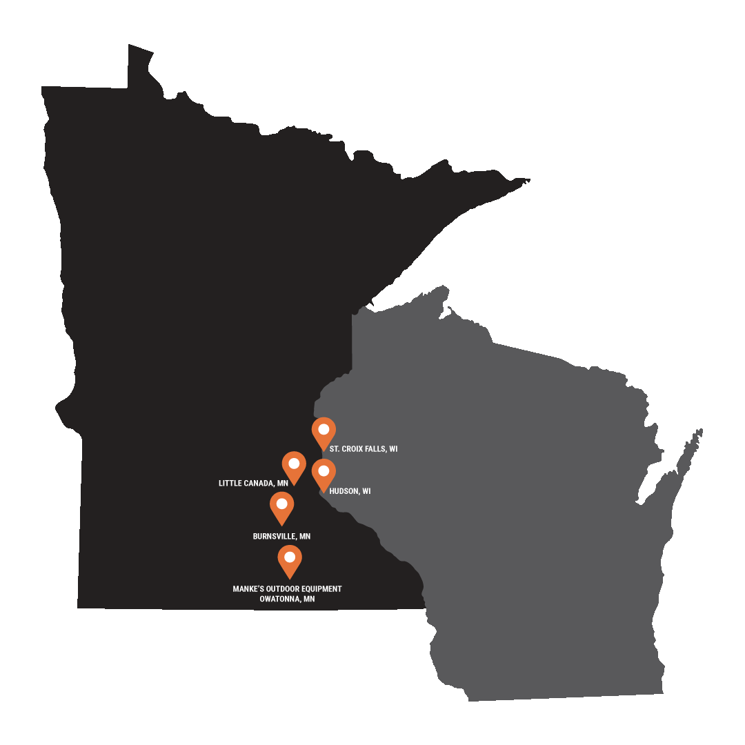Tri-State Bobcat's 4 Locations Map