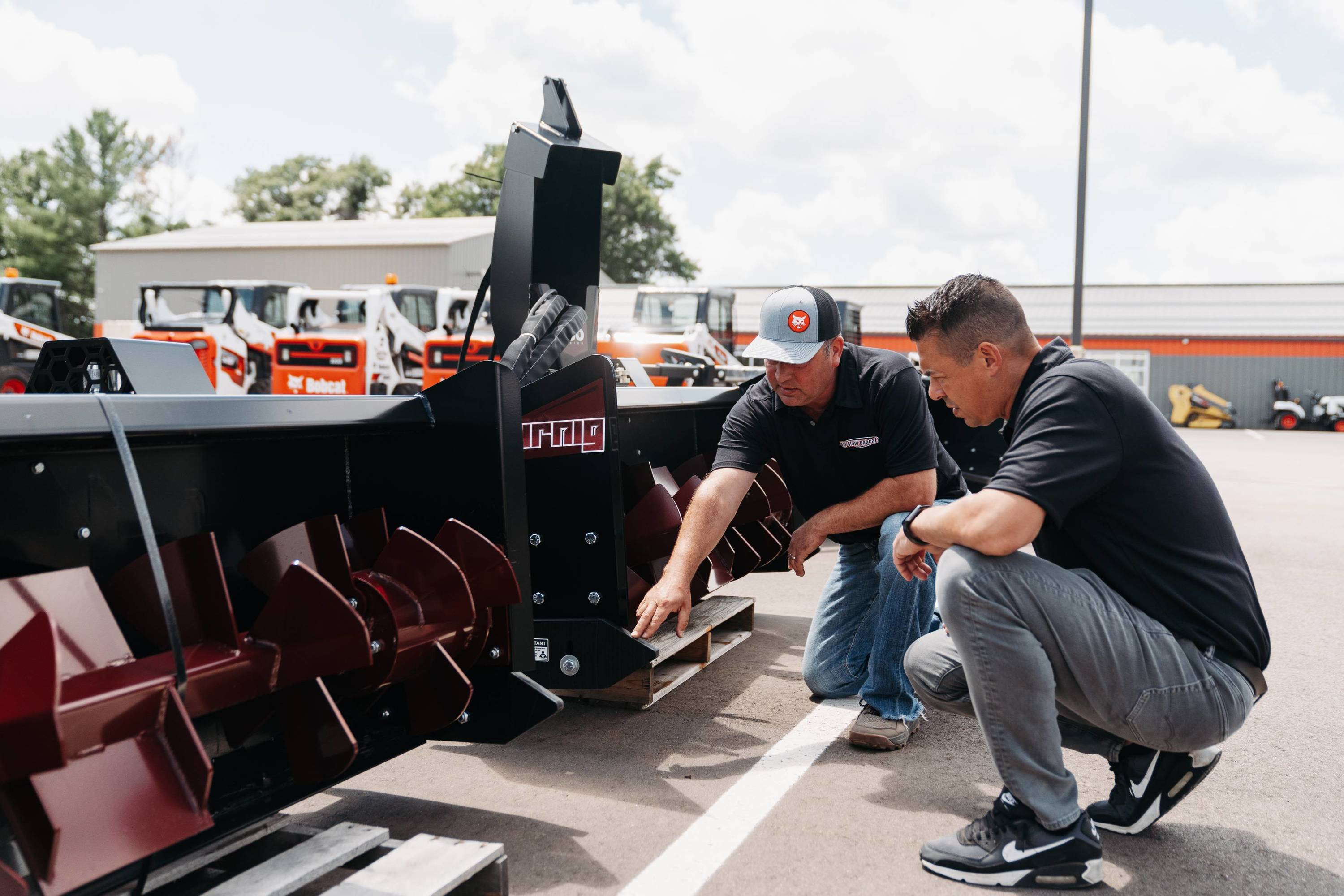 Guys showing off Virnig Attachments