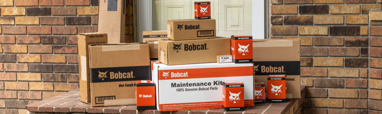 Bobcat parts delivered to customer
